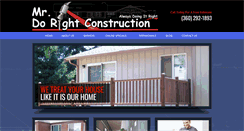 Desktop Screenshot of mrdorightconstruction.com